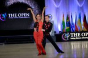 Michele Adams in her 1st place Win in the Classics Division at The Open Swing Competition