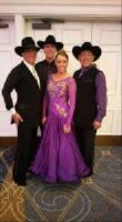 Michele Adams at the UCWDC Worlds Country Competition with her ProAm Students - Andre Castillo, Ruben Garcia & John Remillet